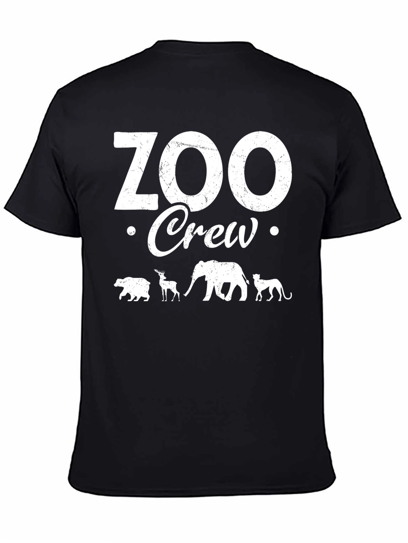 Zoo Crew T-Shirt: Animal Silhouette Design