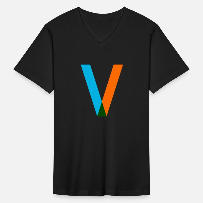 V Alphabet Fitted V Neck