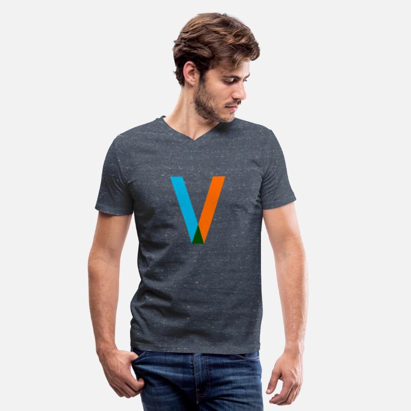 V Alphabet Fitted V Neck