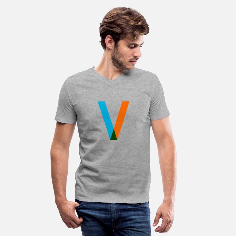 V Alphabet Fitted V Neck