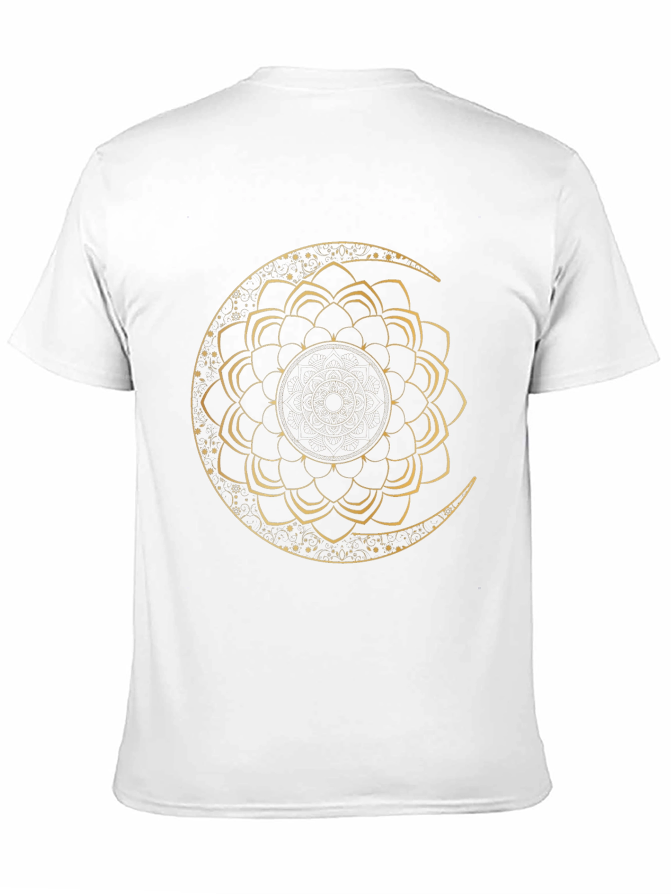 Moon Mandala Graphic Tee - Black
