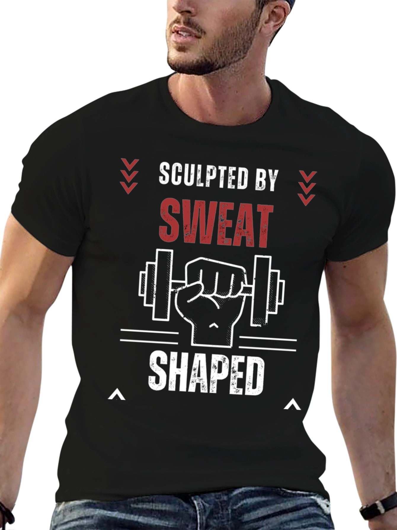 Sculpted by Sweat Graphic Tee - Fitness T-Shirt