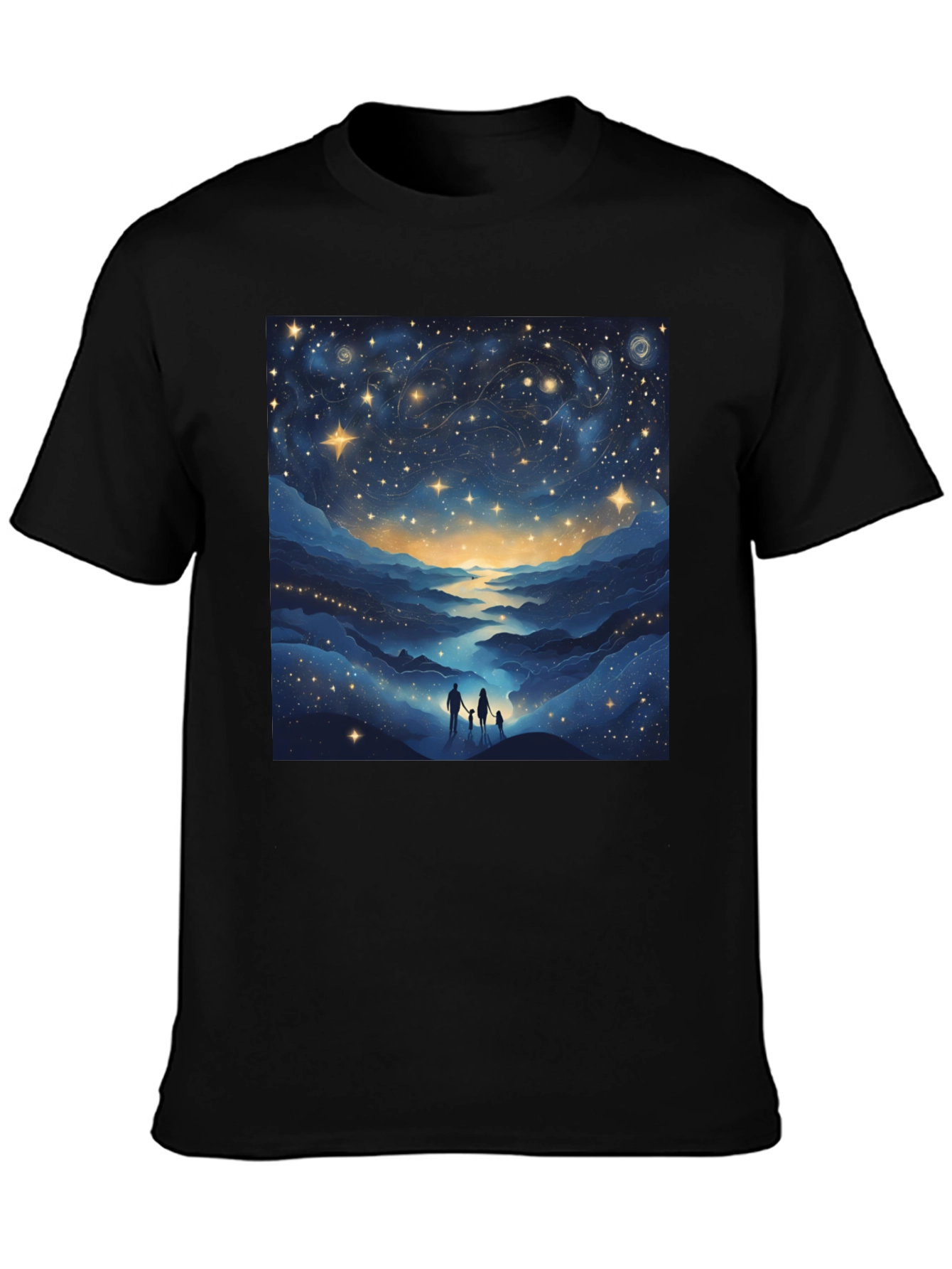 Starry Night Family Tee - Celestial Graphic T-Shirt