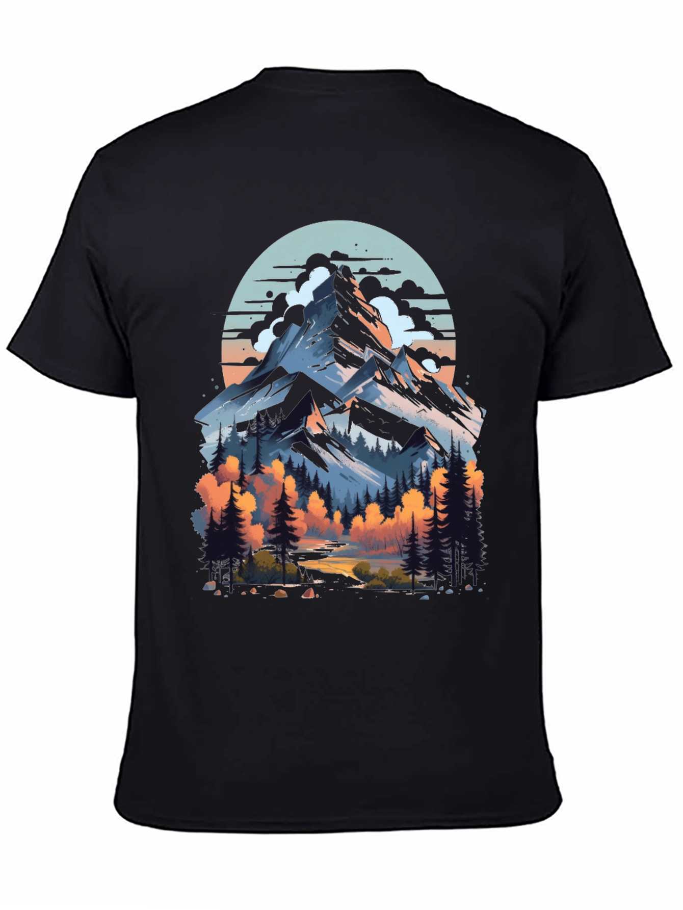 Mountain Peak Graphic Tee - Nature Adventure Shirt