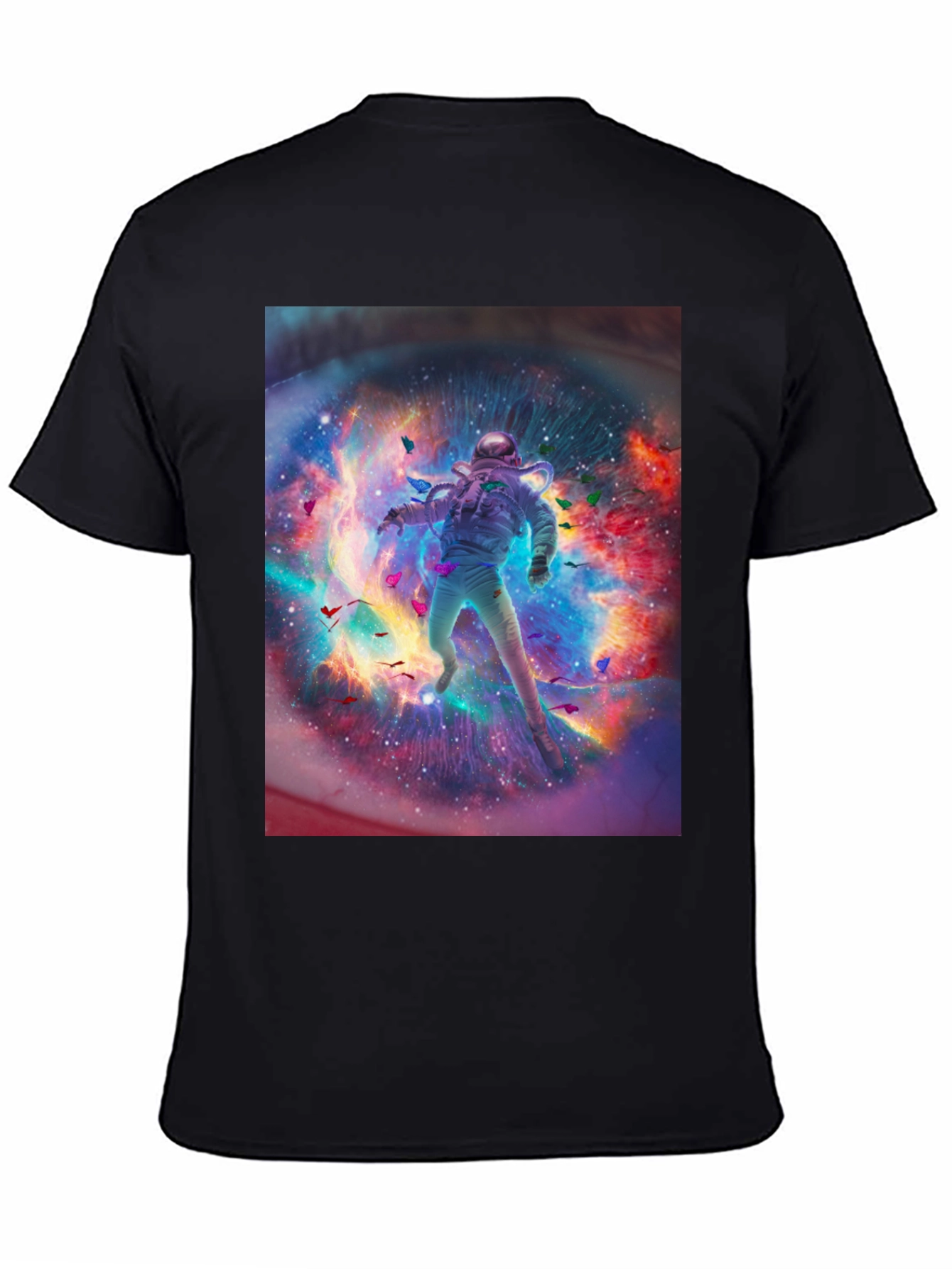 Astronaut Galaxy Graphic Print T-Shirt