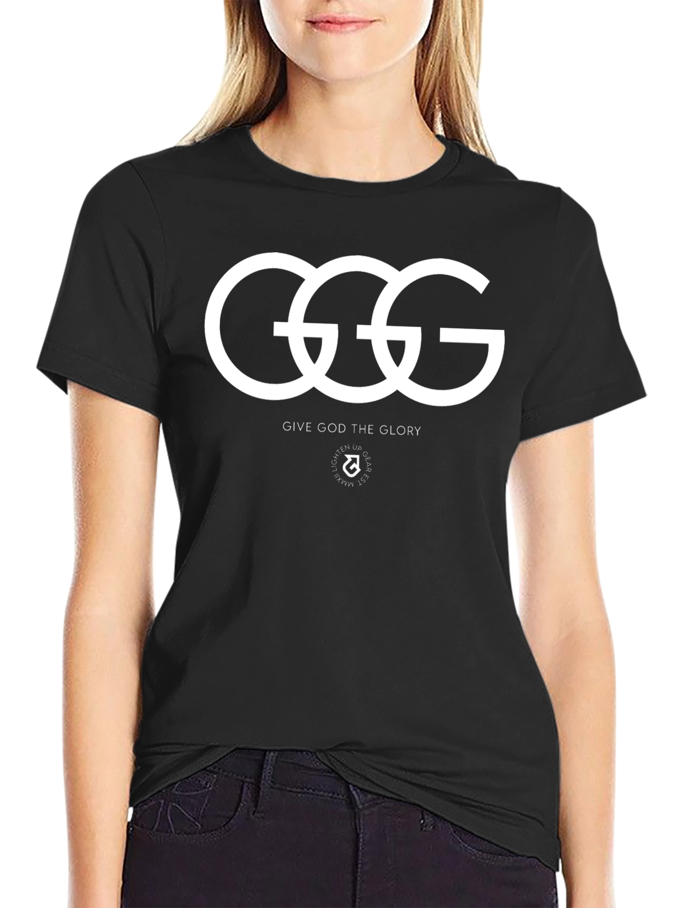 GGG Give God Glory Black Tee