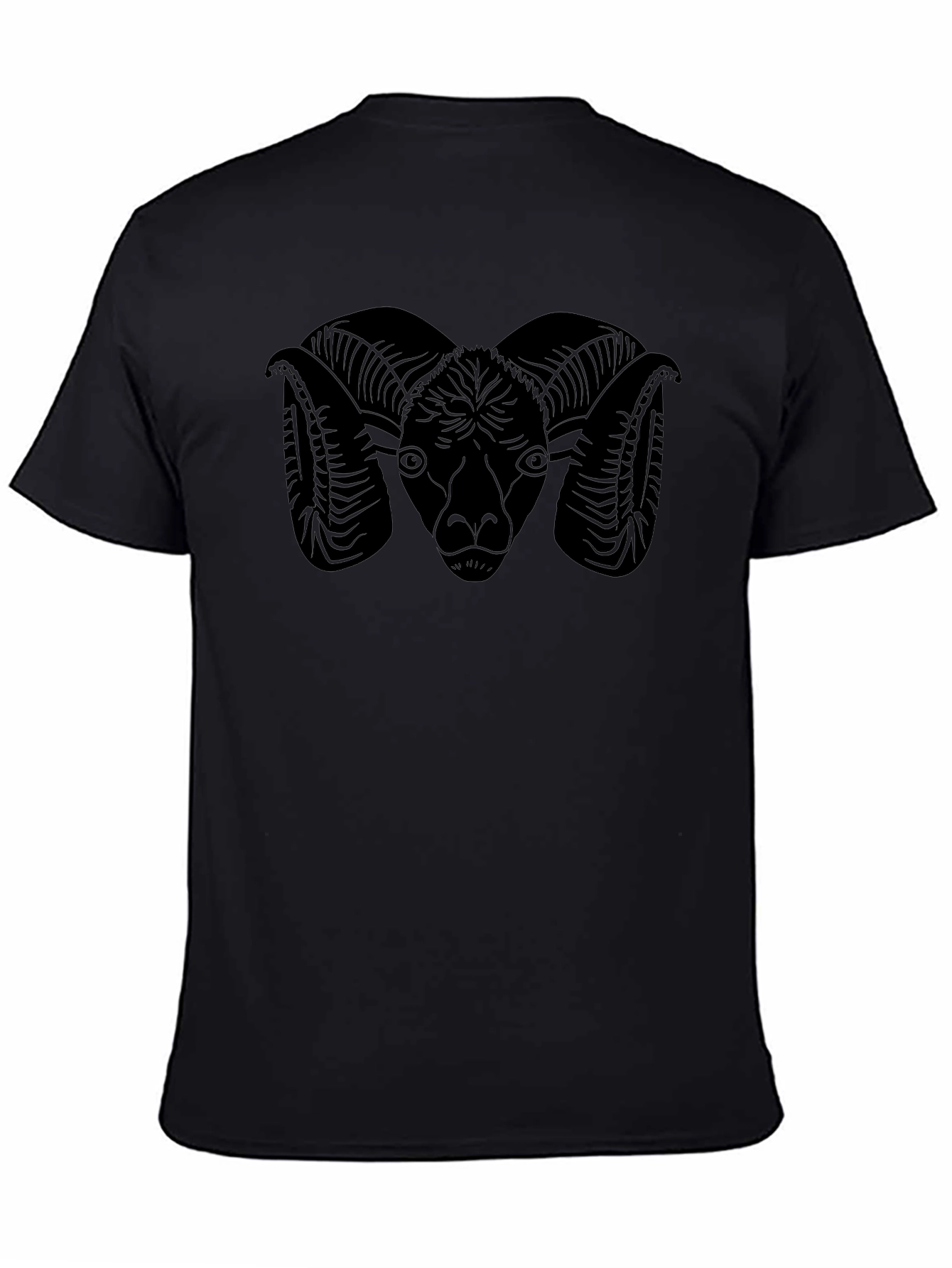 Black Ram Graphic Tee - Mens Casual Shirt