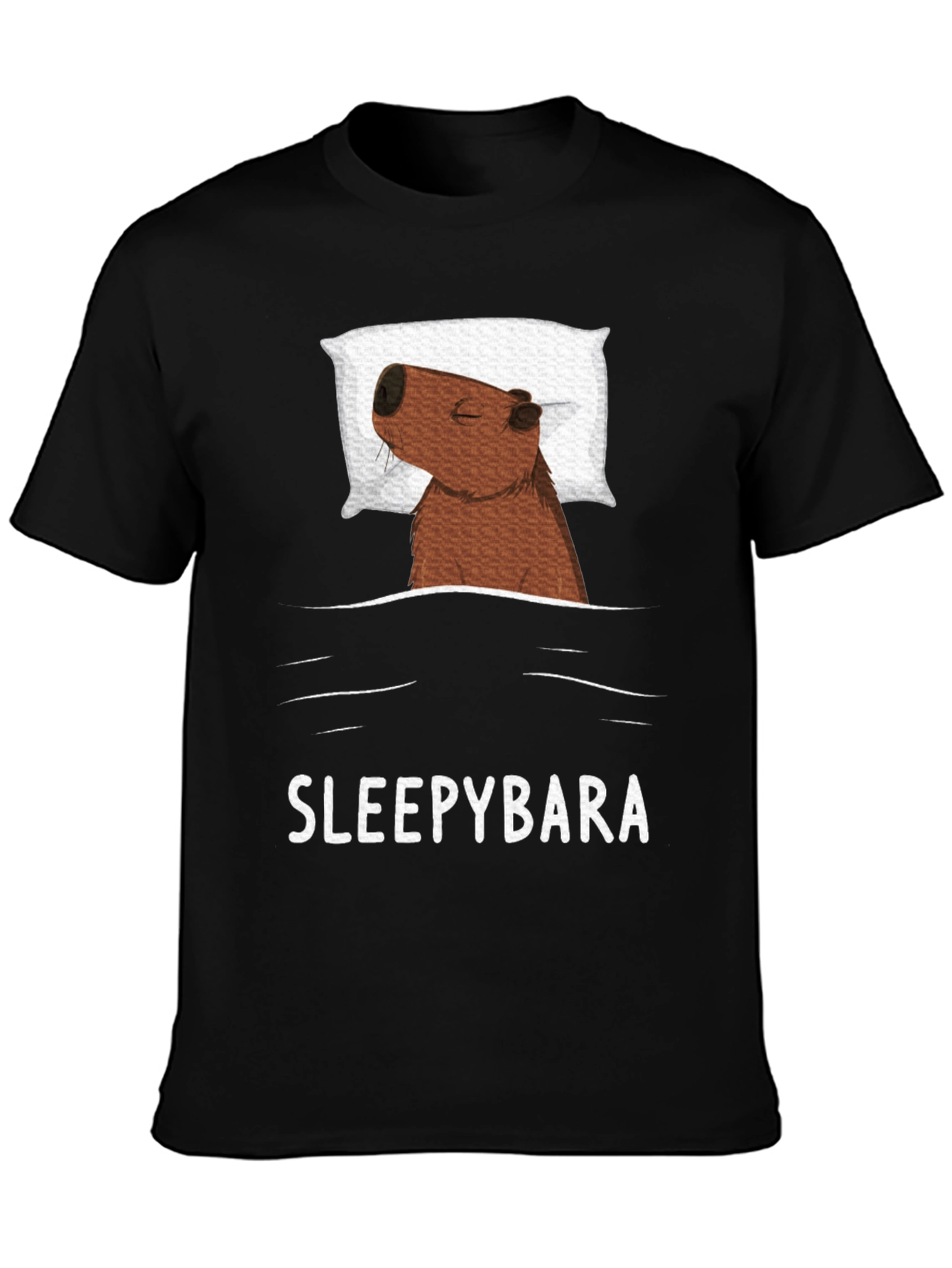 Sleepybara T-Shirt - Cute Capybara Design