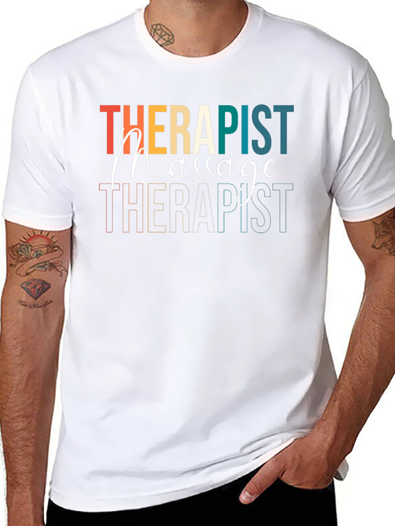 Massage Therapist T-Shirt Retro Design