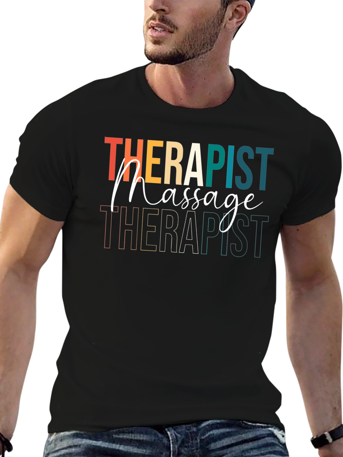 Massage Therapist T-Shirt Retro Design