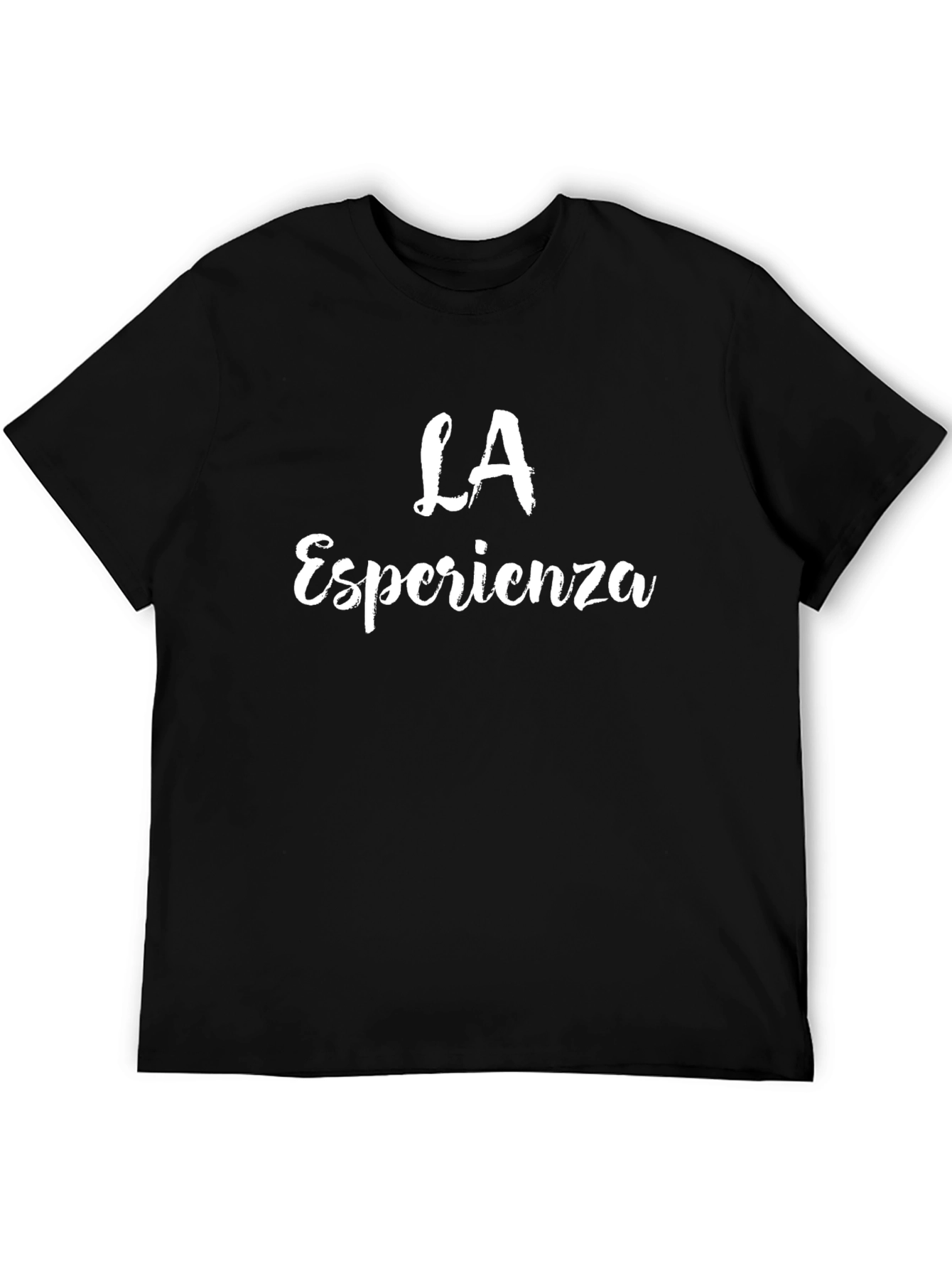 LA Esperienza Graphic Tee - Black Cotton T-Shirt