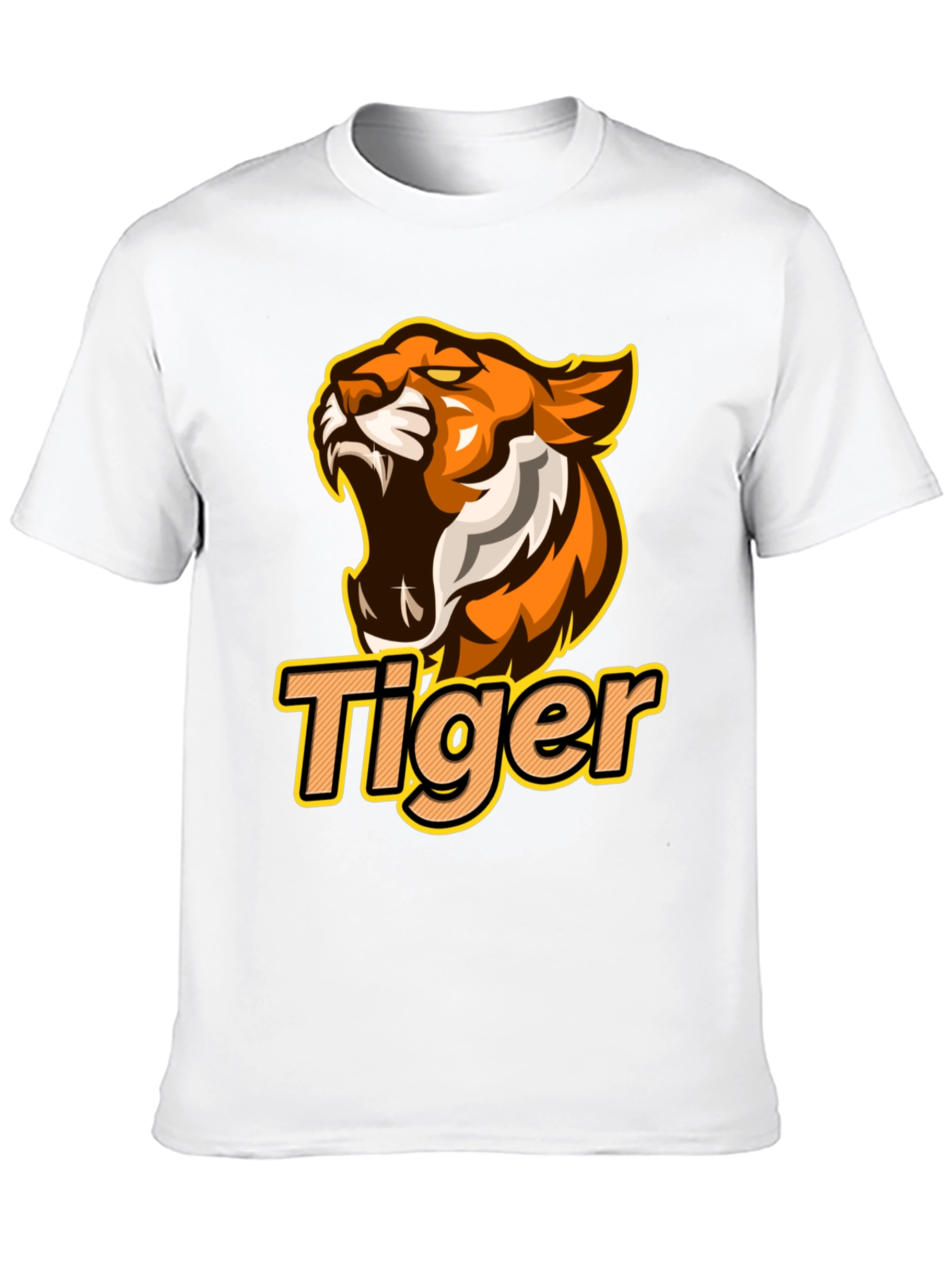 Tiger Graphic Black T-Shirt - Bold Design