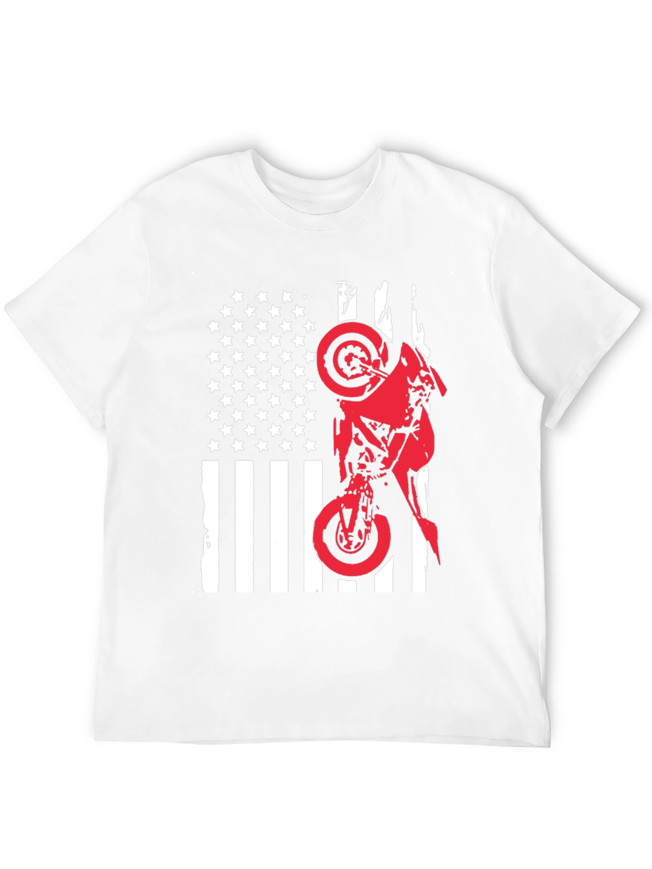Moto USA Flag Graphic Tee