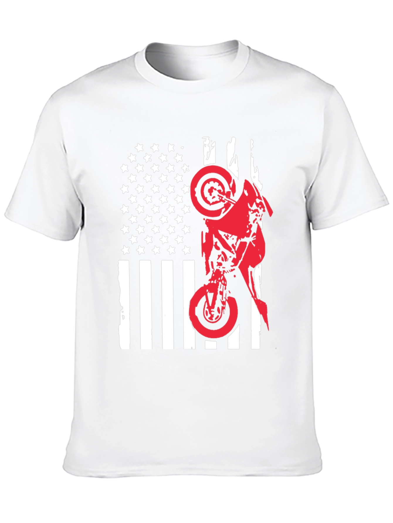 Moto USA Flag Graphic Tee