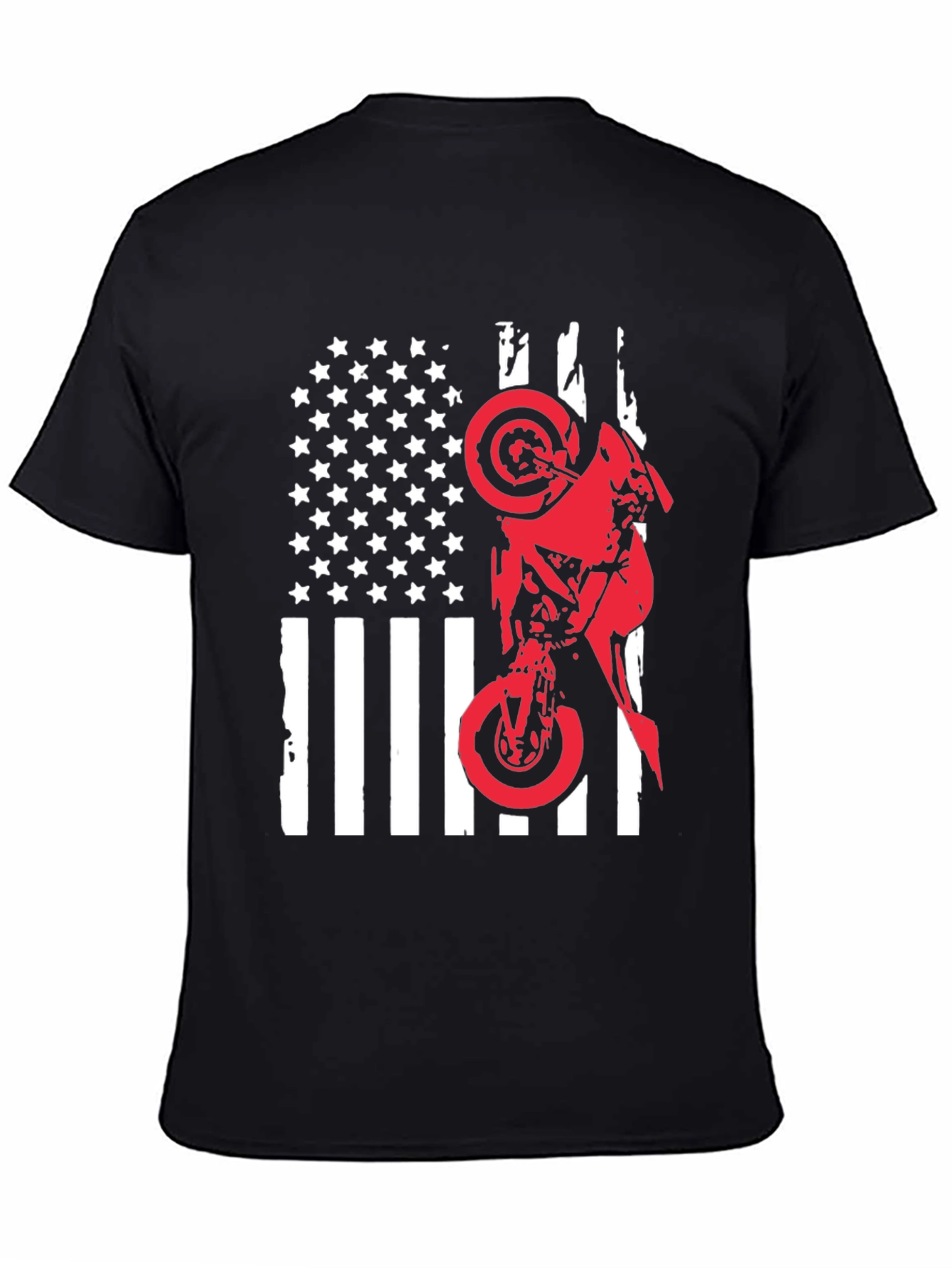 Moto USA Flag Graphic Tee
