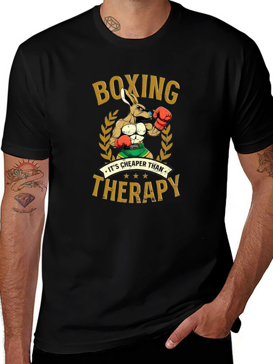 Boxing Kangaroo T-Shirt: Cheaper Than Therapy