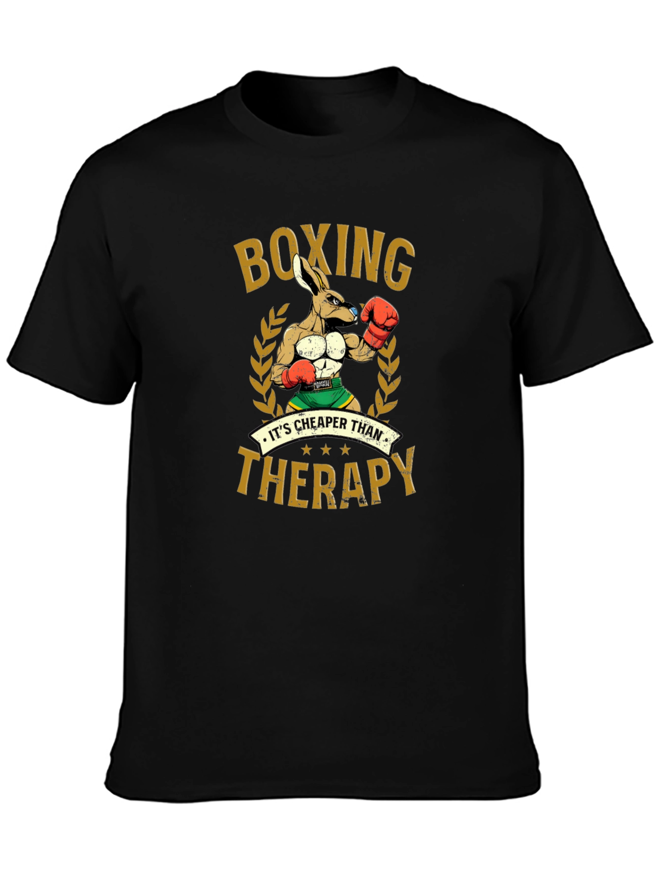 Boxing Kangaroo T-Shirt: Cheaper Than Therapy