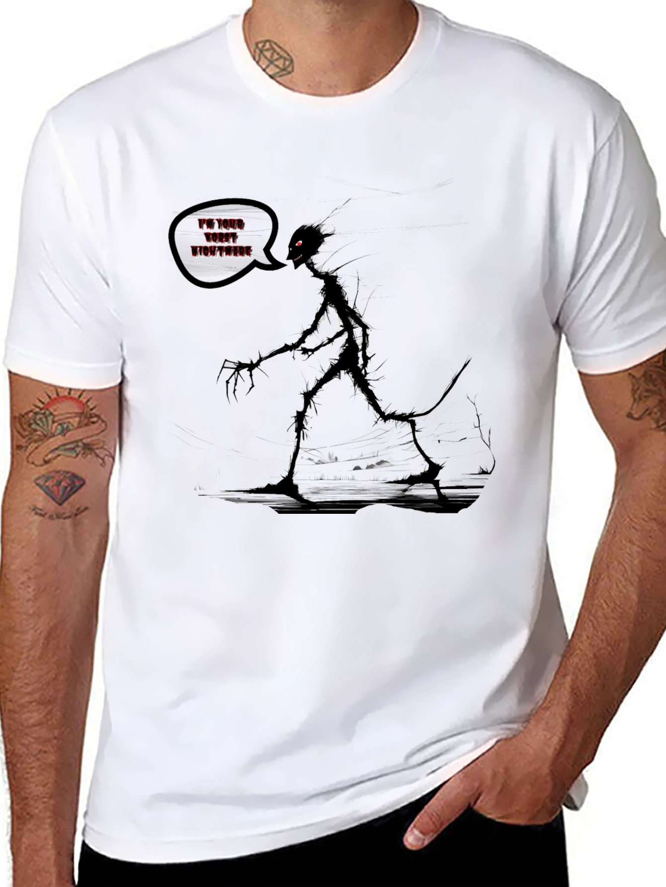 Nightmare Graphic T-Shirt - Dark Humor Tee