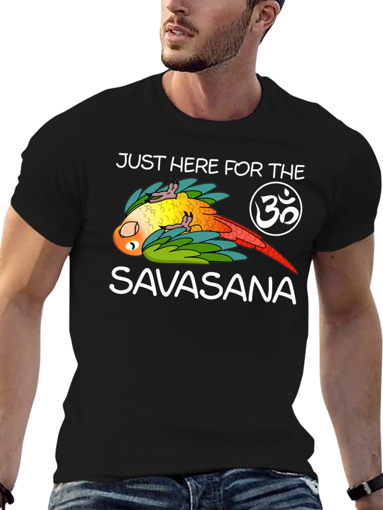 Just Here For Savasana Yoga T-Shirt