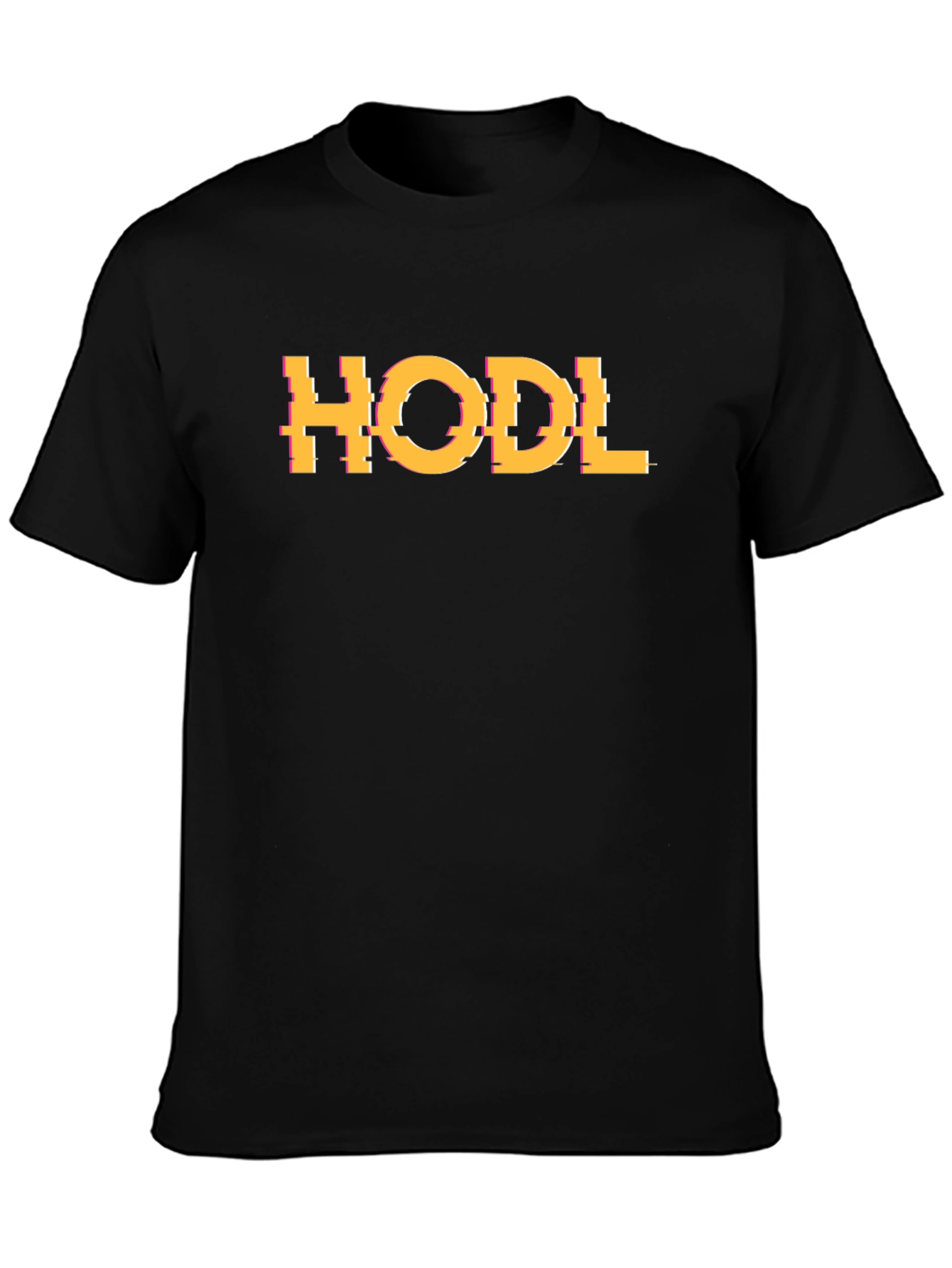HODL Glitch Graphic Tee - Crypto Enthusiast T-Shirt