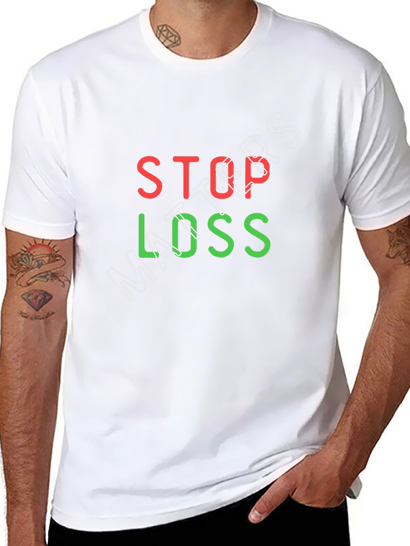 Stop Loss Matters Black T-Shirt