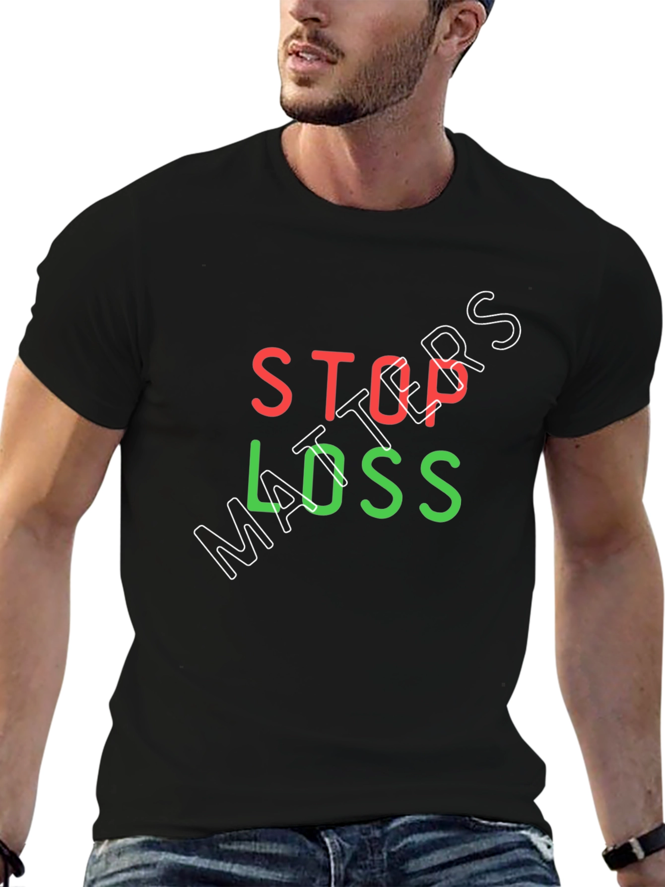 Stop Loss Matters Black T-Shirt