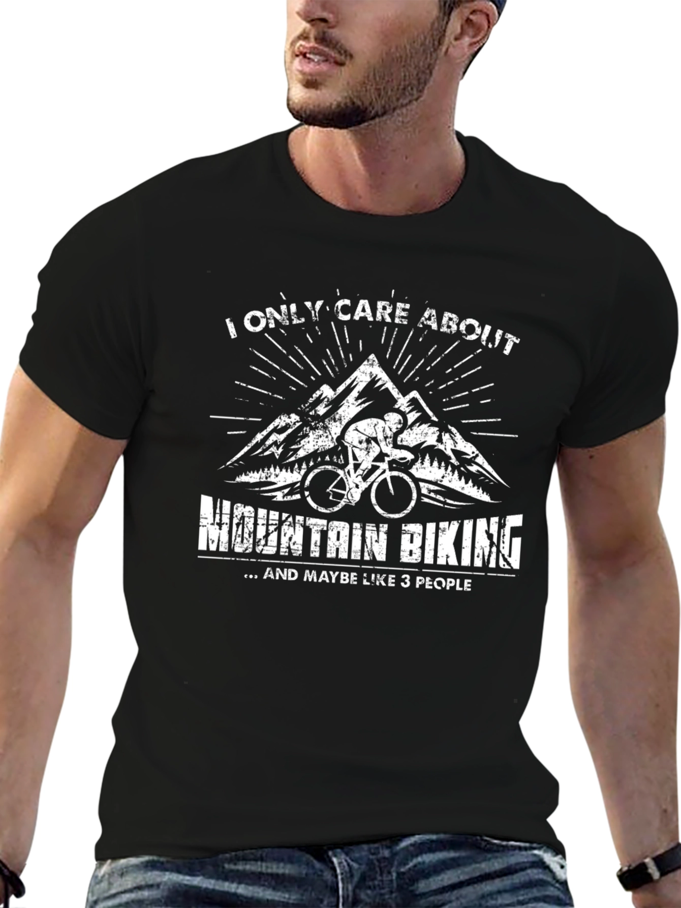 Mountain Biking Graphic Tee - I Only Care About...