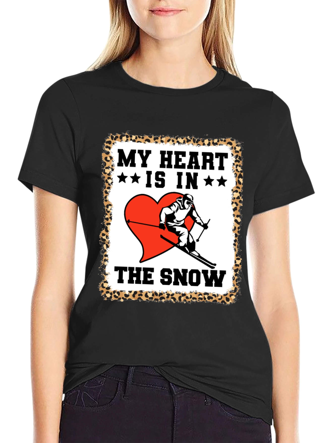 My Heart is in the Snow Graphic T-Shirt