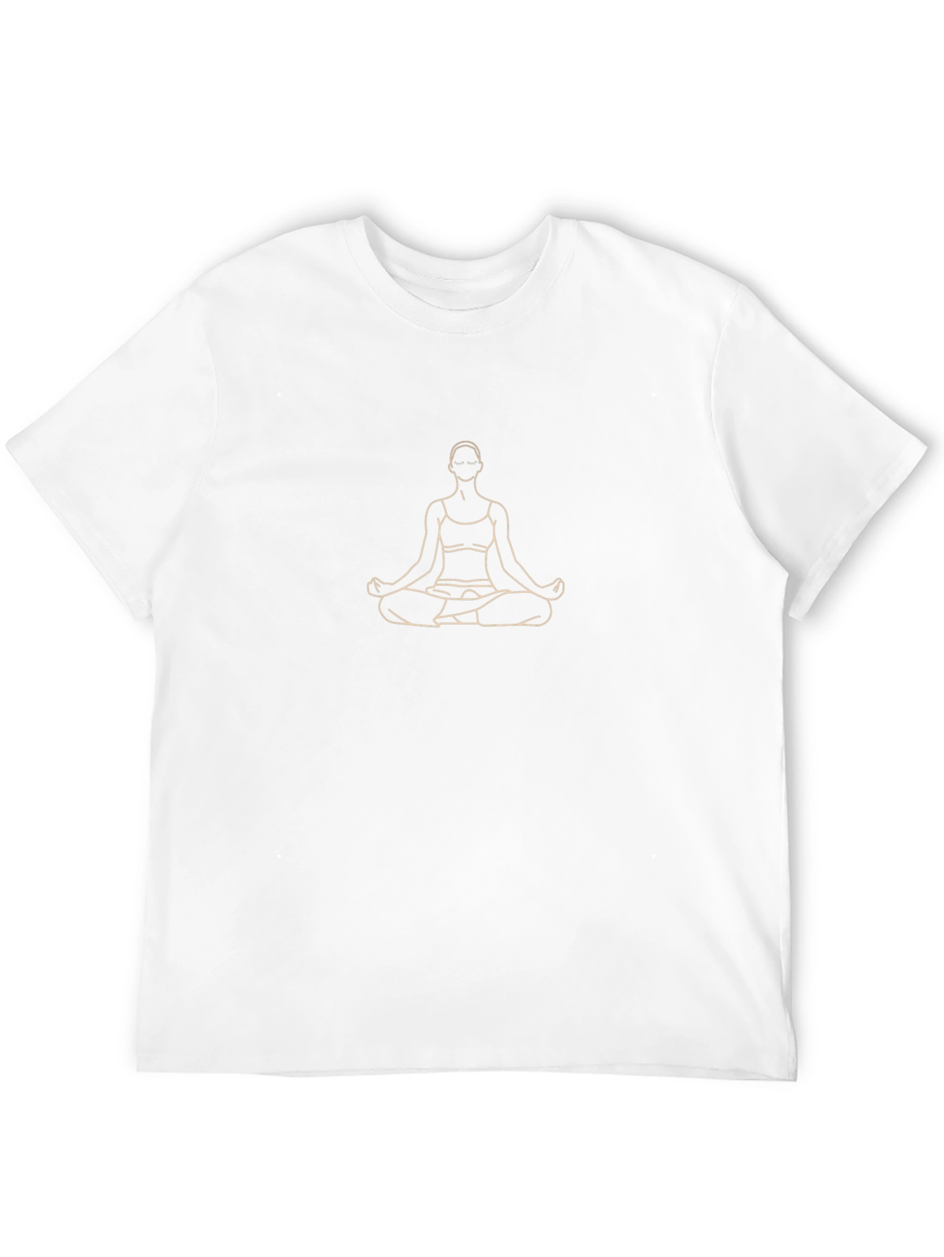Yoga Pose Graphic Tee - Black Casual Comfort