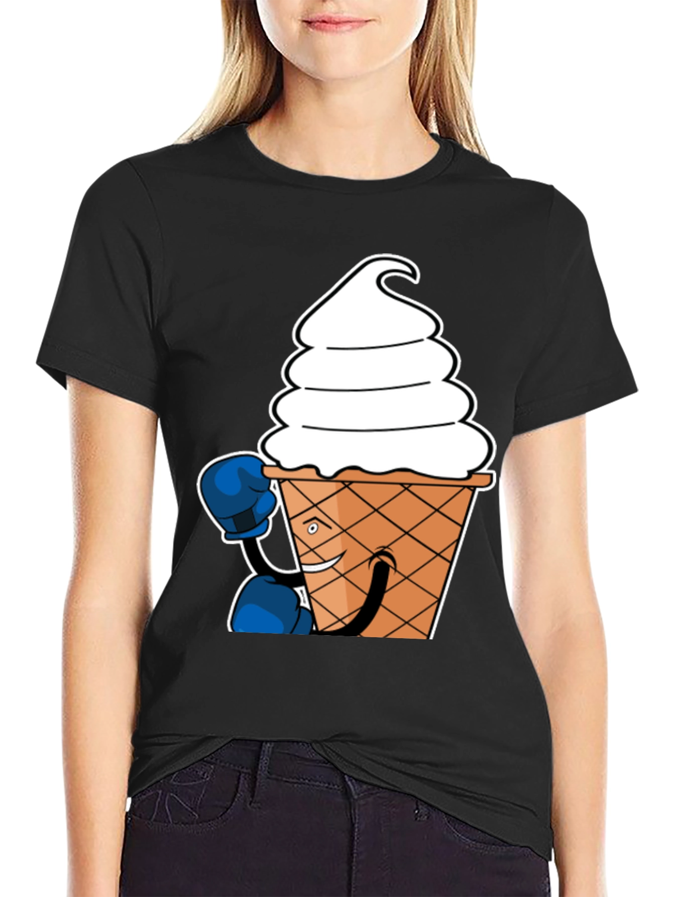 Ice Cream Boxer Graphic T-Shirt