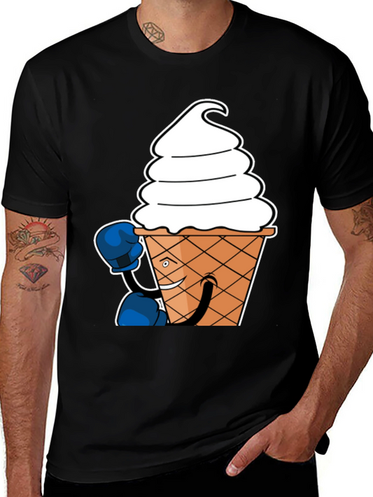 Ice Cream Boxer Graphic T-Shirt