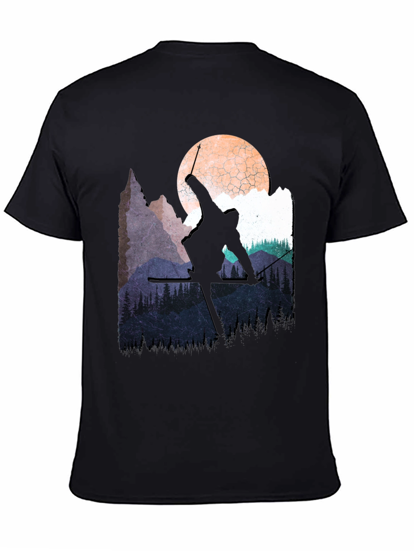Skiing Silhouette T-Shirt
