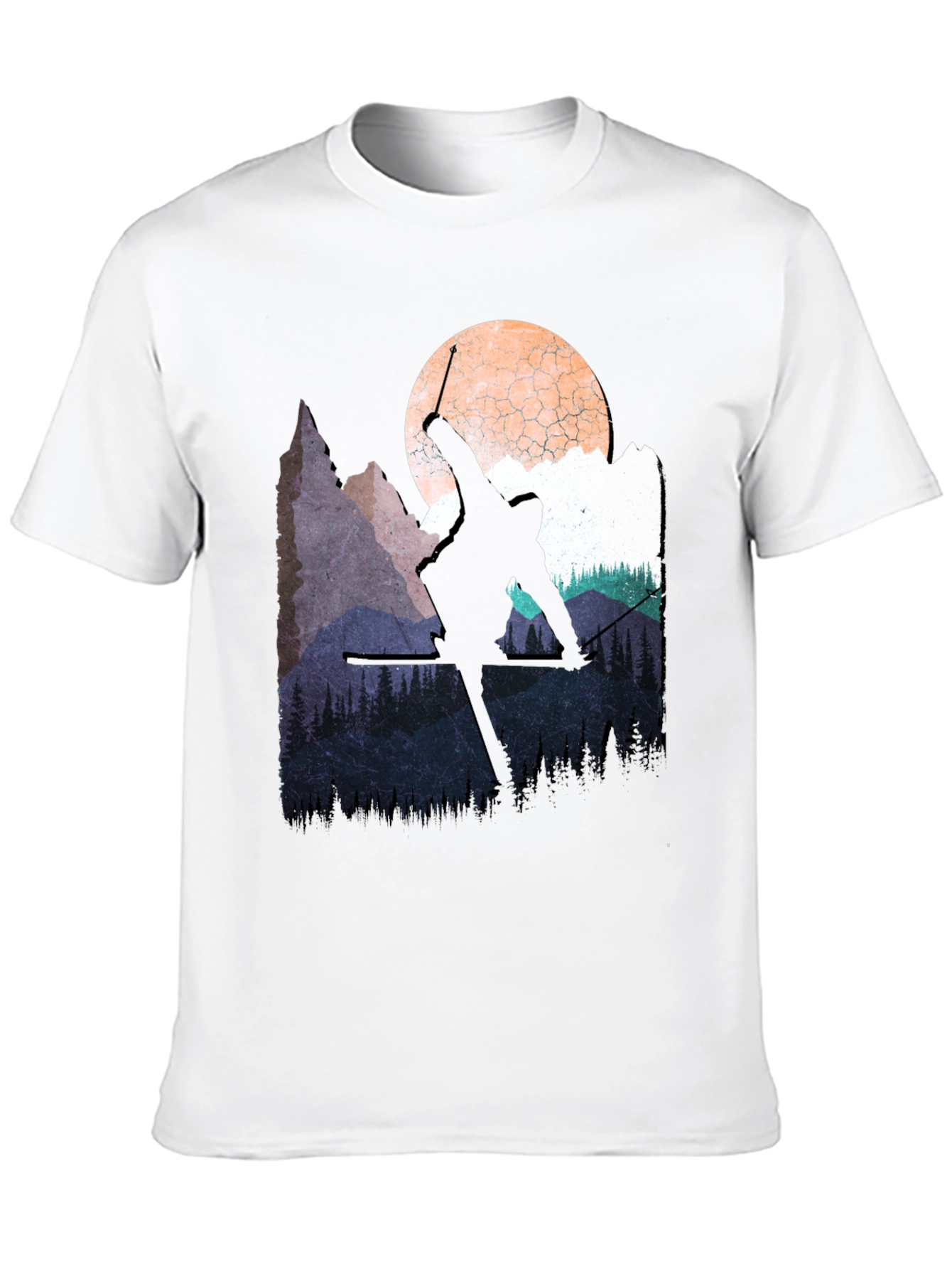 Skiing Silhouette T-Shirt