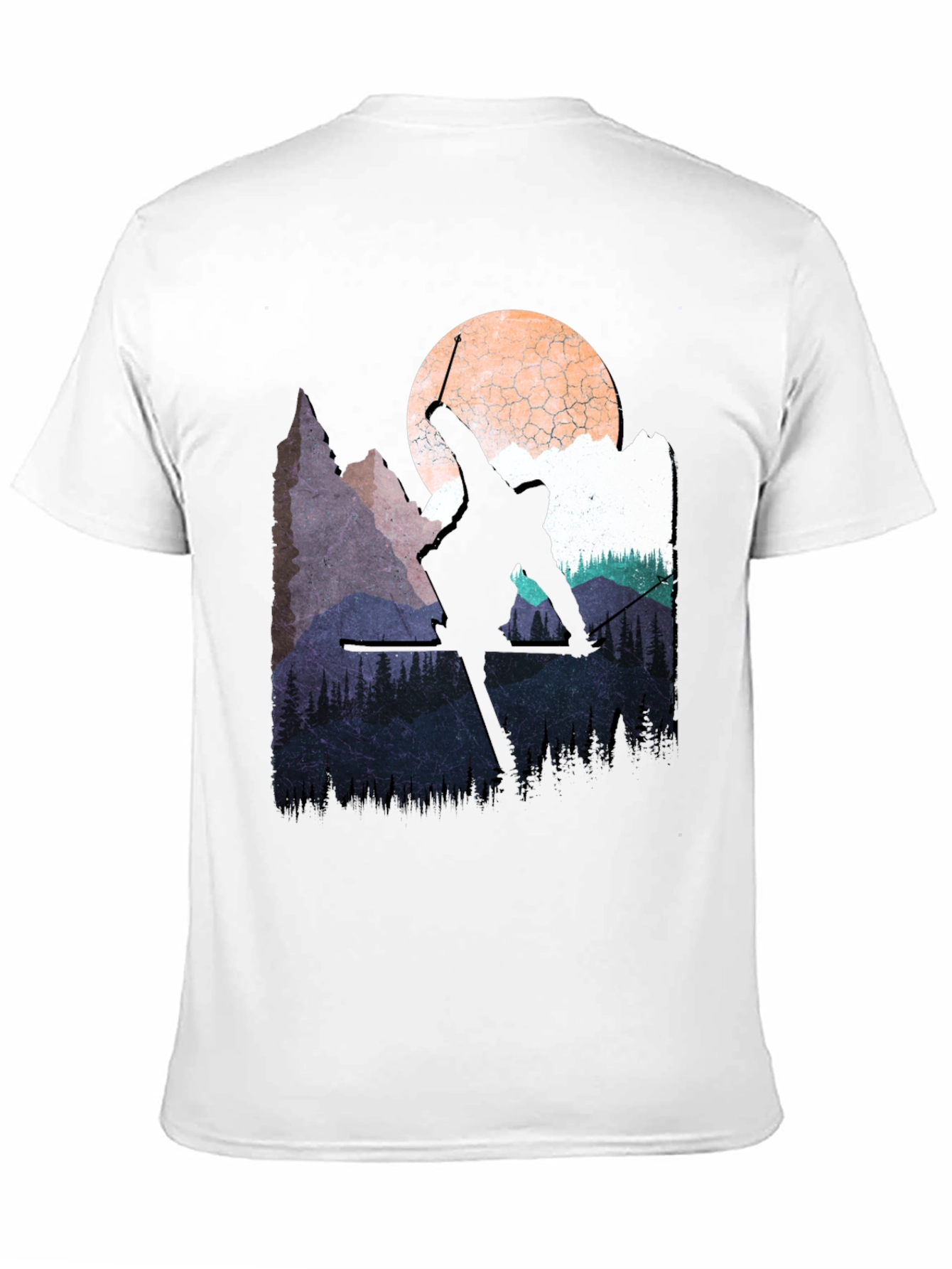 Skiing Silhouette T-Shirt