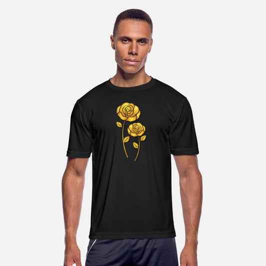 Valentine golden roses flower