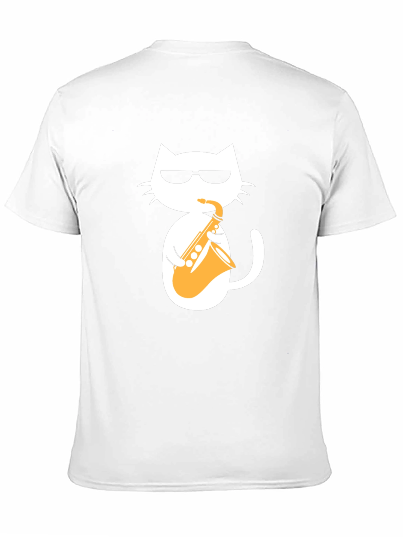 Cool Cat Saxophone Graphic T-Shirt