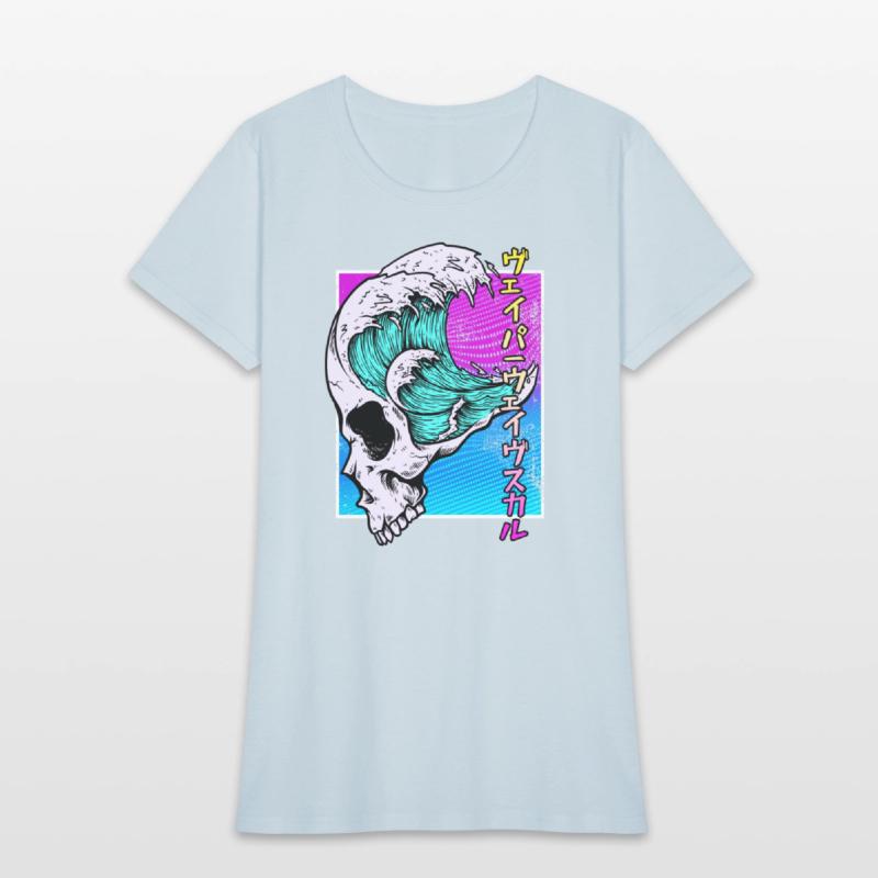Vaporwave Aesthetic Retro Skull Vaporwave Geometry