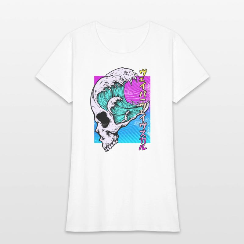 Vaporwave Aesthetic Retro Skull Vaporwave Geometry