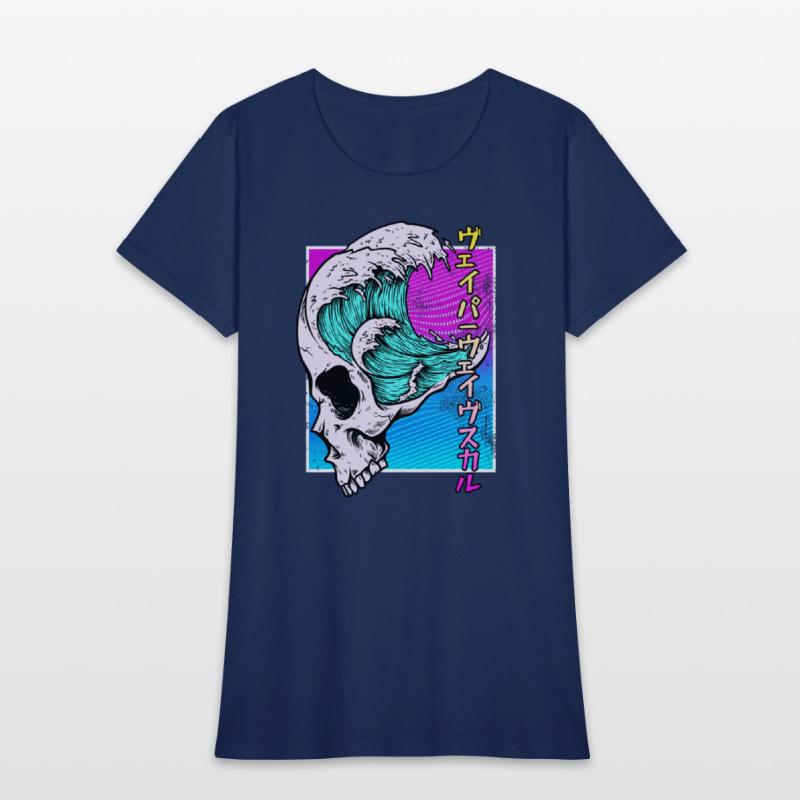 Vaporwave Aesthetic Retro Skull Vaporwave Geometry