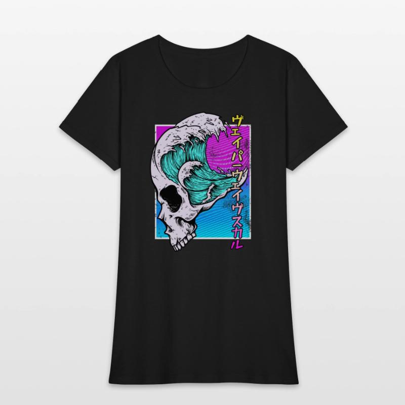 Vaporwave Aesthetic Retro Skull Vaporwave Geometry