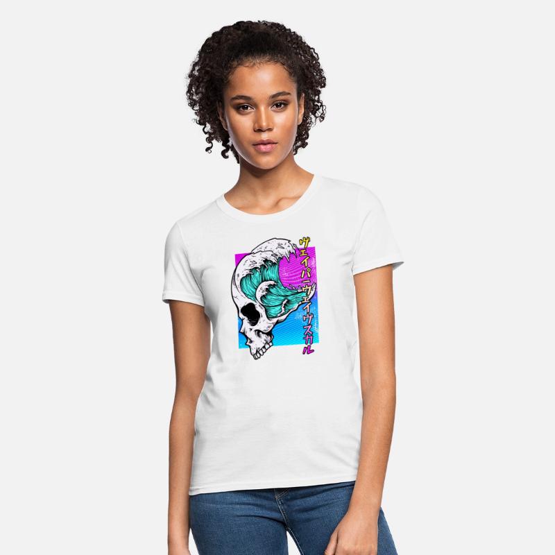 Vaporwave Aesthetic Retro Skull Vaporwave Geometry