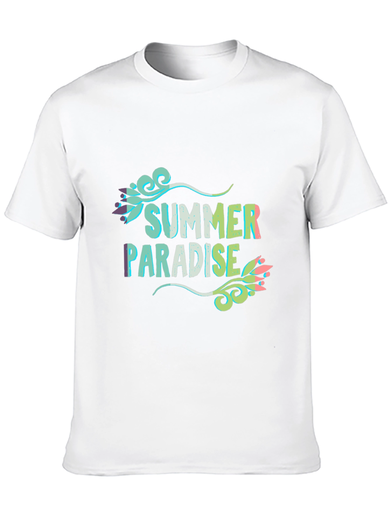 Summer Paradise Graphic Black T-Shirt