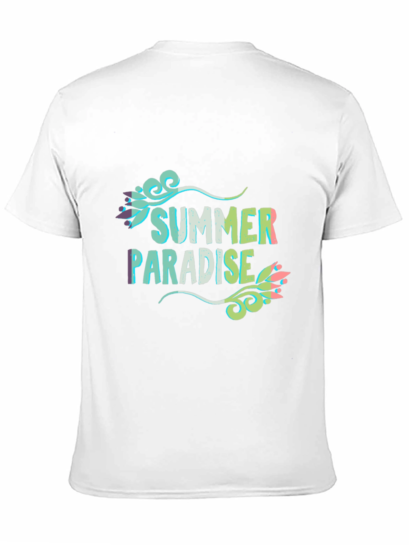 Summer Paradise Graphic Black T-Shirt
