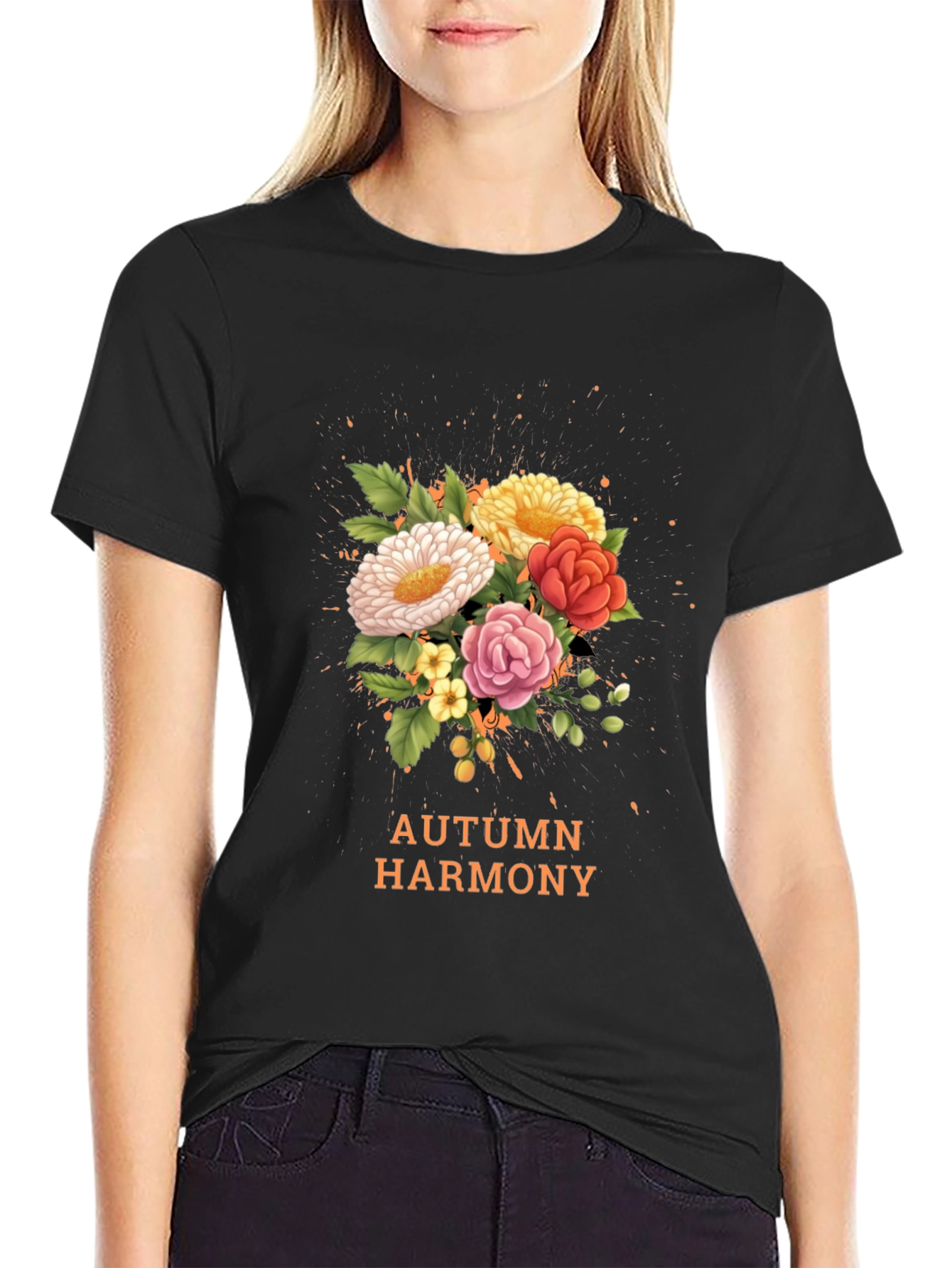 Autumn Harmony Floral T-Shirt