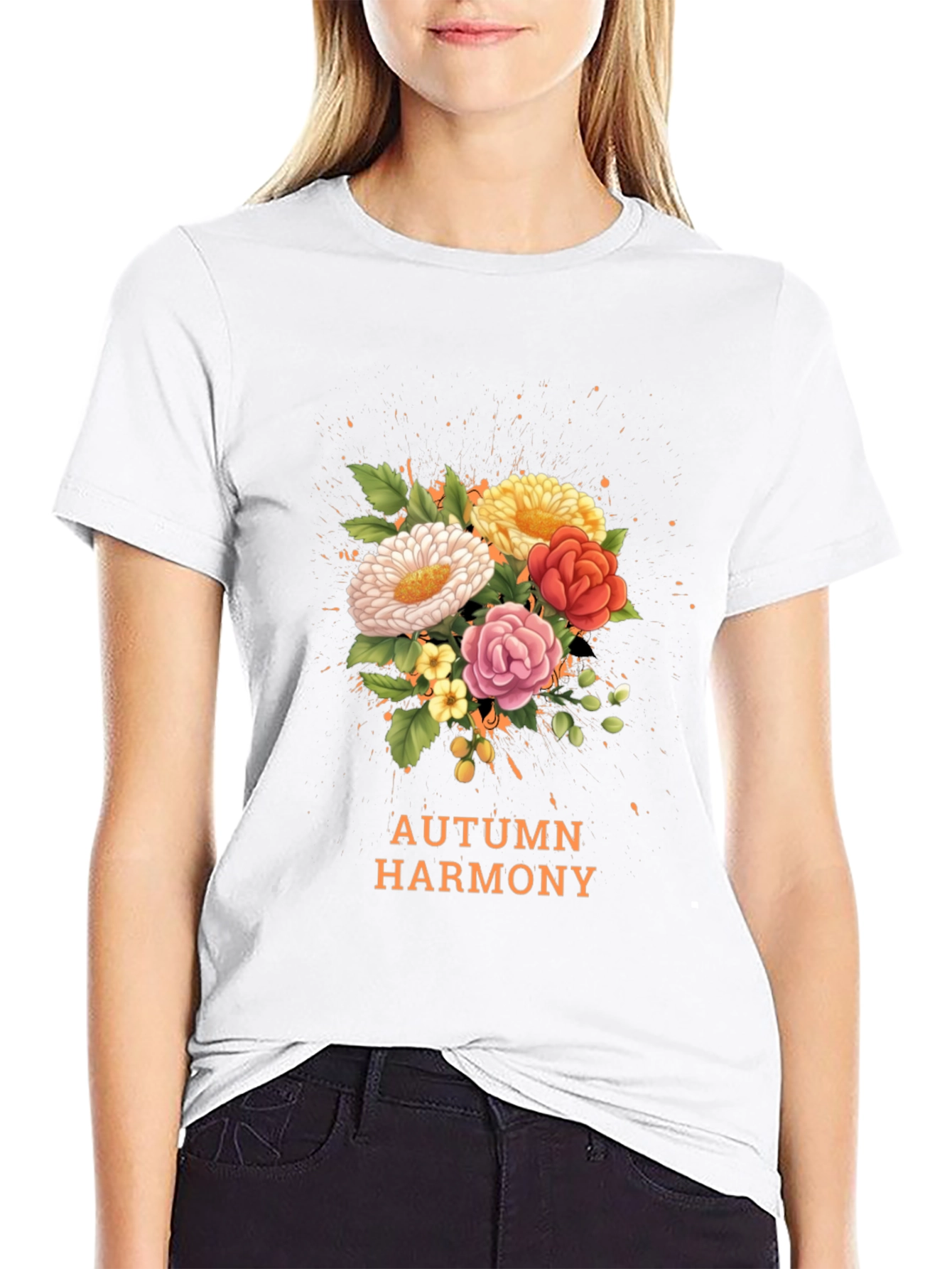 Autumn Harmony Floral T-Shirt