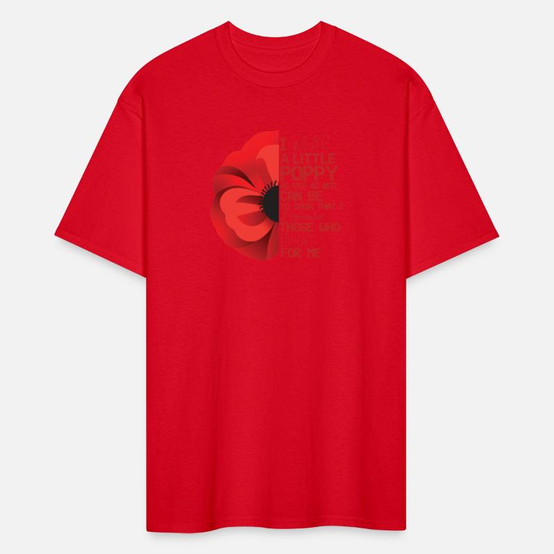 Veterans Day Lest We Forget Red Poppy Flower Gift