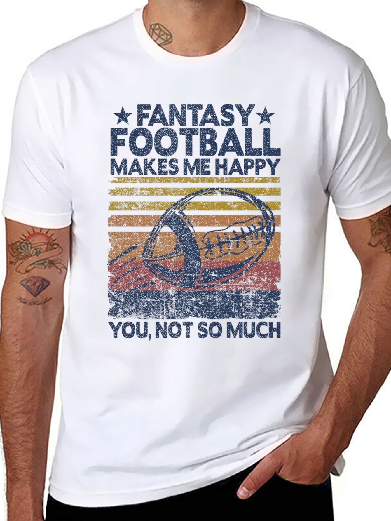 Fantasy Football Makes Me Happy T-Shirt