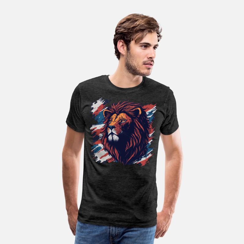 Vintage Retro British Flag with a Lion