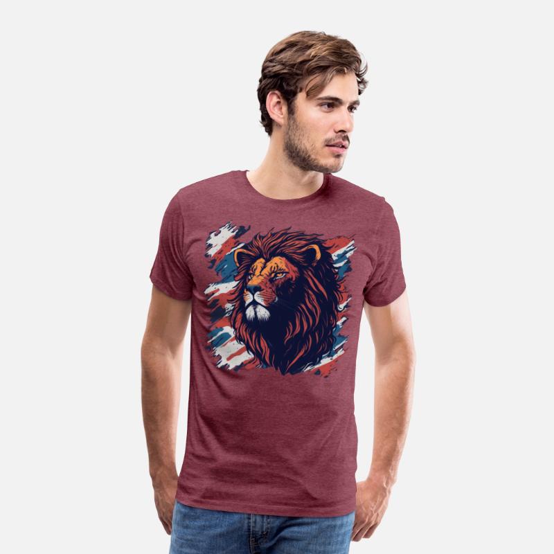 Vintage Retro British Flag with a Lion