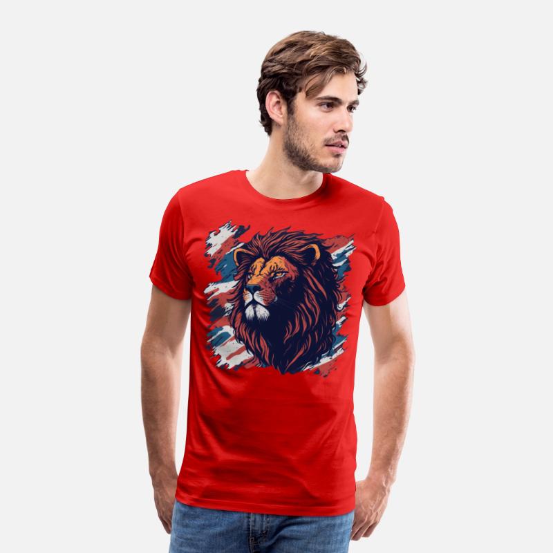 Vintage Retro British Flag with a Lion